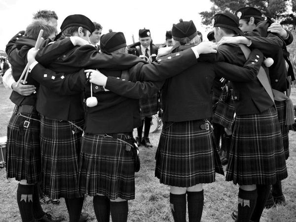 Scots College Pipe Band, Turakina Contest Jan. 29, 2012